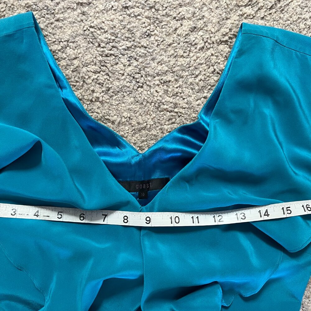 Stunning Coast Turquoise Cocktail Dress (US 6) - Picture 5 of 9